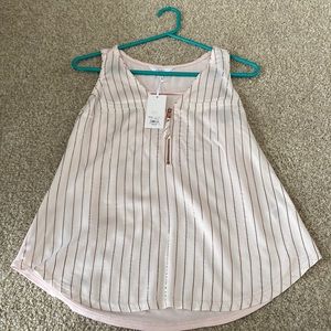 Candies zip up tank top